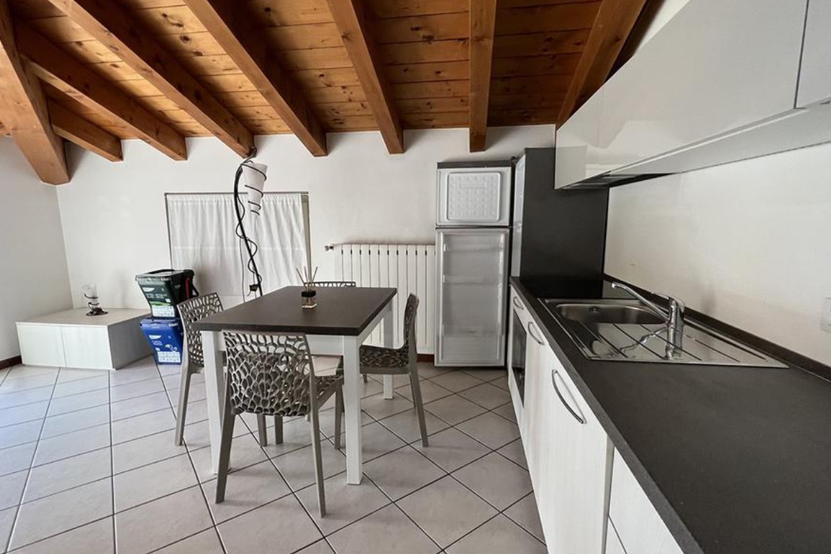 La cucina come si presentava prima della valorizzazione